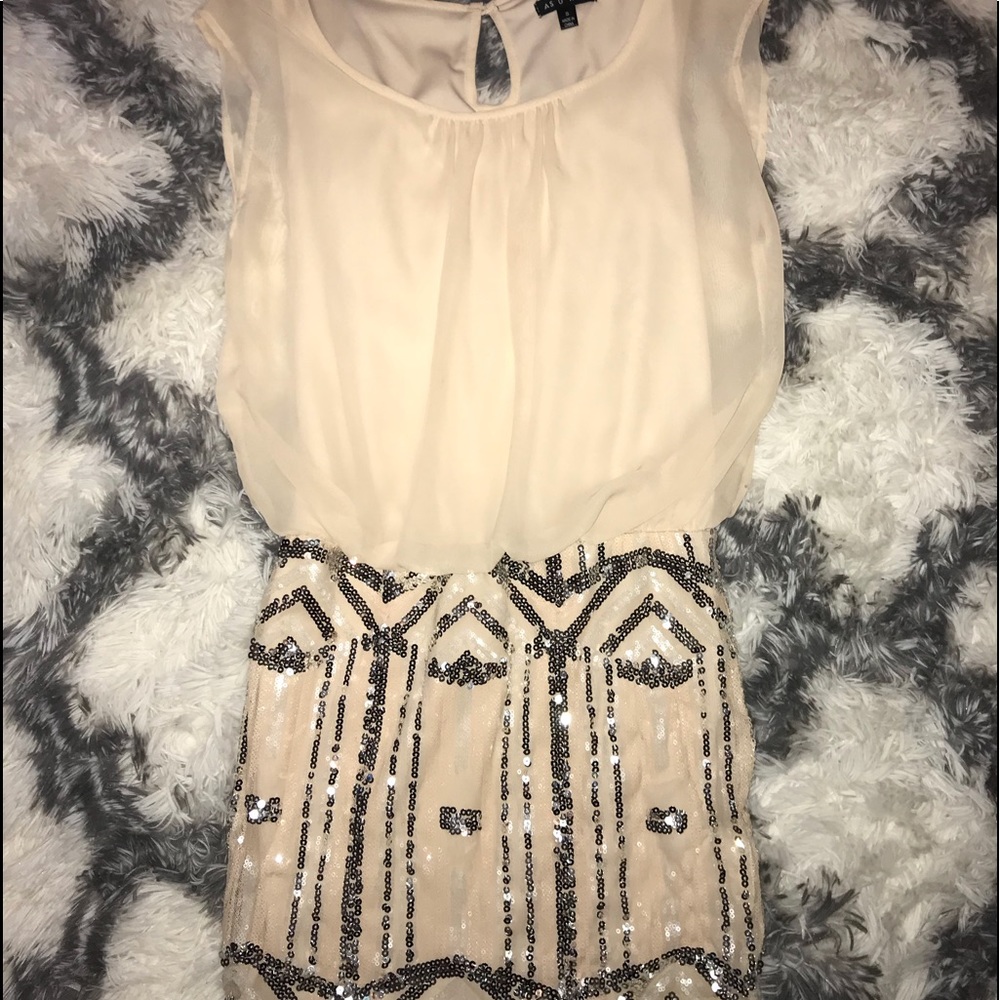 Cream colored Homecoming dress